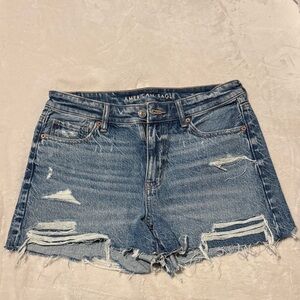American Eagle Outfitters Distressed Denim Cutoff Shorts - Blue